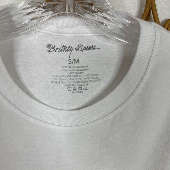 Britney Spears graphic t-shirt white S/M - Picture 3 of 5